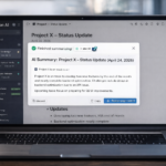 Notion AI workspace showing a document being summarised by the AI assistant, with a kanban board and database view visible in the sidebar — team productivity setup in 2026