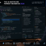 Developer working in the Cursor AI IDE with multiple agent windows open, showing code completion and autonomous agent task panel — honest review of Cursor in 2026